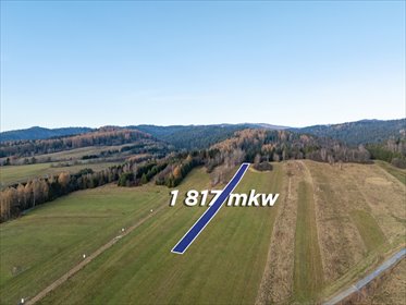 Działka bud.-rolna z widokiem na góry, 1817 m², inwestycja działka Ostrowsko, Pienińska