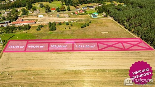 Działka rolna z warunkami zabudowy w Racimierzu, 1011 m² działka Racimierz