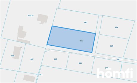 Działka budowlana 1227 m² pod dom w spokojnej okolicy działka Ryczówek, Laski