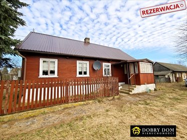 Urokliwy dom z bala 60 m², ogrzewanie piecem kaflowym dom Koszele