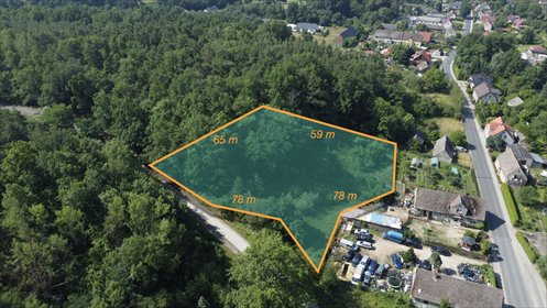 Buduj na 1000 m2 i zyskaj prywatny las działka Świdnica, Wiśniowe Wzgórze