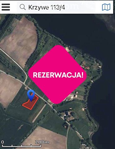działka na sprzedaż 3009m2 działka Krzywe