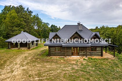 Dom z bali 163 m² - garaż, działka 29,45 ar, okolice Rzeszowa dom Brzezówka