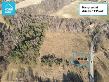 działka na sprzedaż 1135m2 działka Ełganowo, Asfaltowa
