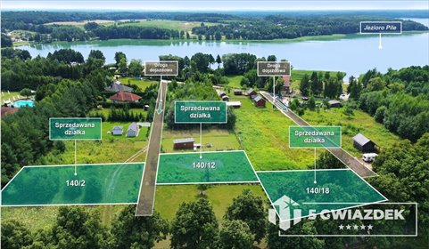 Do sprzedania działka 1072 m² w Silnowie blisko jeziora działka Silnowo