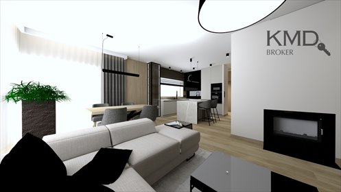 Na sprzedaż nowoczesny dom 146 m² z garażem i kominkiem w Dysie dom Dys
