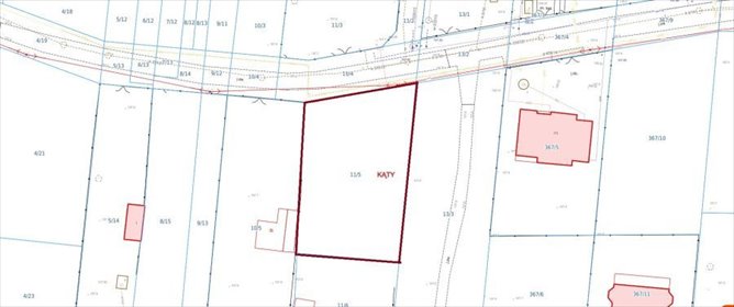 Działka budowlana 960 m² z mediami, MPZP, nowe domy działka Kąty