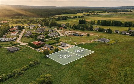 Działka 1240 m2 z mediami i planem zagospodarowania działka Sławoszewo, Szmaragdowa