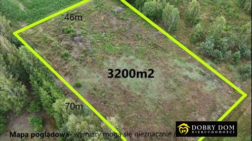 działka na sprzedaż 3200m2 działka Skrybicze