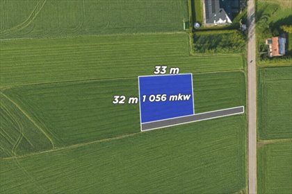 Działka 1056 m2 pod dom jednorodzinny w Słomnikach działka Waganowice