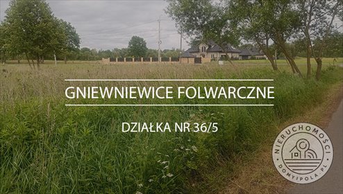 Duża działka budowlana przy drodze wojewódzkiej - polecam! działka Gniewniewice Folwarczne