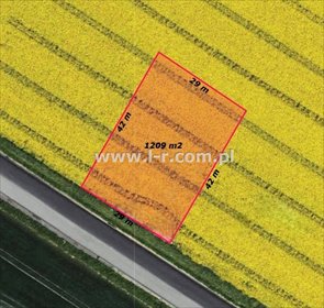 Polecam działkę 1209 m² w Cyprzanowie z dostępem do drogi i mediami działka Cyprzanów