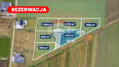 działka na sprzedaż 900m2 działka Konikowo