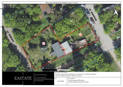 działka na sprzedaż 886m2 działka Warszawa, Targówek Fabryczny, Hutnicza