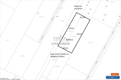 działka na sprzedaż 1208m2 działka Glinianka, Szkolna