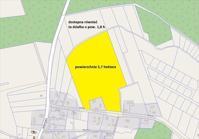 działka na sprzedaż 57000m2 działka Maszków