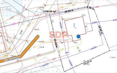 działka na sprzedaż 728m2 działka Wrocław, Stare Miasto, Stare Miasto, Browarna