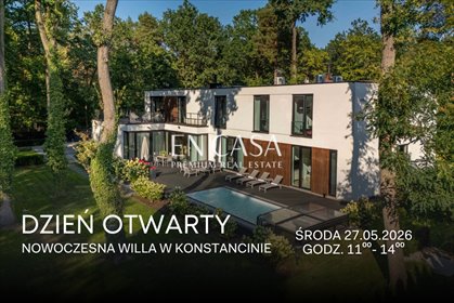 Nowoczesna rezydencja z basenem i 12 pokojami w Konstancinie dom Konstancin-Jeziorna