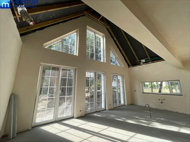 Nowoczesny dom z antresolą, ogrzewanie pompą dom Adamów