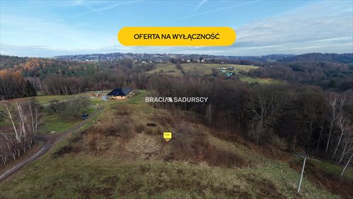 Działka 2700 m² w Jankówce – widokowa, z mediami, bez obciążeń działka Wieliczka, Jankówka
