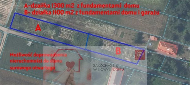 działka na sprzedaż 1300m2 działka Charlęż