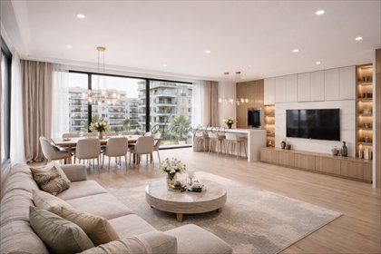 Przestronny 4-pokojowy apartament z loggią i zielonym widokiem mieszkanie Warszawa, Mokotów, Cybernetyki