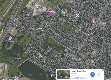 działka na sprzedaż 2400m2 działka Nowe Grocholice, Nowe Grocholice, Partyzantów