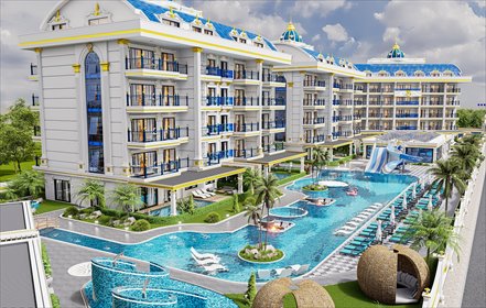 Przestronne 3-pokojowe z widokiem na morze w kompleksie mieszkanie Alanya, Oba, Alanya, Antalya