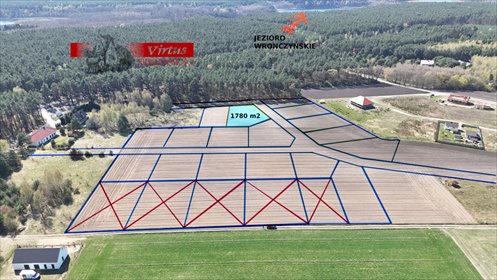 Działka 1780 m² w Wronczynek (las, jeziora, media) działka Wronczynek