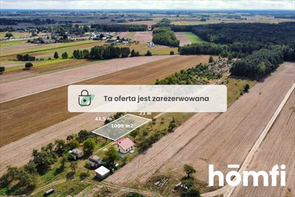 działka na sprzedaż 1000m2 działka Wojsławice