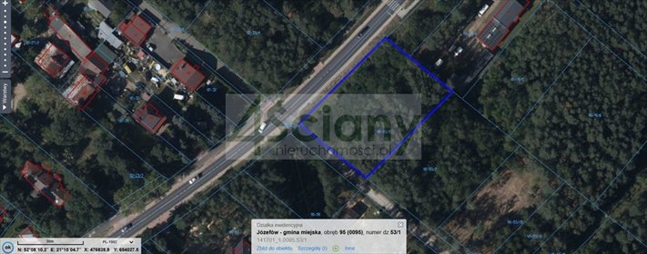 działka na sprzedaż 2256m2 działka Józefów