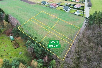 działka na sprzedaż 1080m2 działka Mojęcice