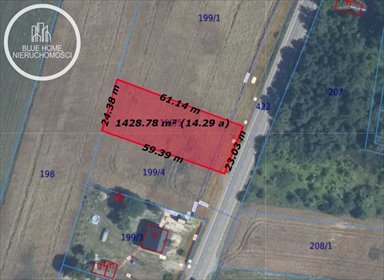 działka na sprzedaż 1411m2 działka Rejowiec Fabryczny, Wiejska