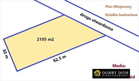 działka na sprzedaż 2105m2 działka Kościuki