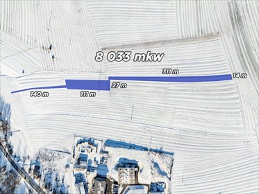 Działki rolne z potencjałem inwestycyjnym 8 033 m² działka Nowotarski, Jana Pawła II