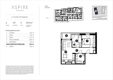 mieszkanie na sprzedaż 52m2 mieszkanie Bydgoszcz, Toruńska