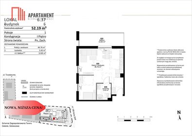 mieszkanie na sprzedaż 52m2 mieszkanie Gdańsk, Sobieszewo, Turystyczna