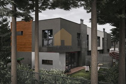 Nowoczesny dom bliźniaczy z garażem i ogrodem w Wrocławiu dom Wrocław, Lipa Piotrowska