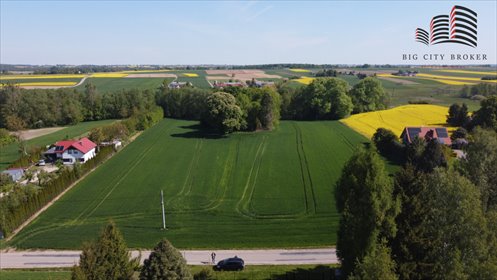 Działka 1452 m² z linią zabudowy w Mosznej, prąd i woda działka Moszna