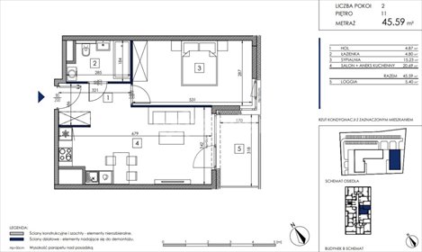 mieszkanie na sprzedaż 46m2 mieszkanie Poznań, Starołęka, Wagrowska
