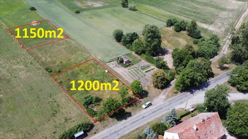 działka na sprzedaż 1200m2 działka Krążkowo