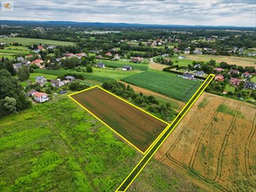 Duża działka 5893 m² w Porębie Wielkiej (budowa domu) działka Poręba Wielka