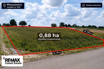 Polecam działkę 8 800 m² w Płouszowicach z dogodnym dojazdem działka Płouszowice