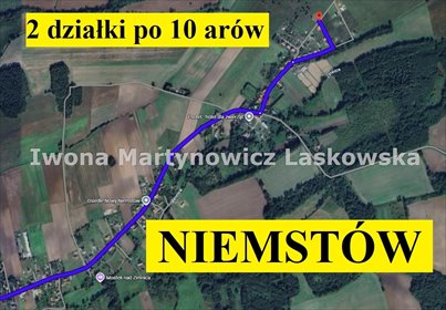 działka na sprzedaż 1000m2 działka Niemstów