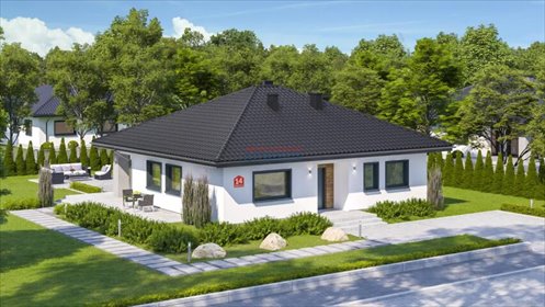 Dom parterowy 104 m2 w Dobiesz, stan deweloperski dom Góra Kalwaria, Dobiesz