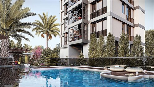 Nowoczesne 2-pokojowe mieszkanie blisko plaży w Mezitli mieszkanie Mersin, 75. Yıl, Mezitli, Mersin