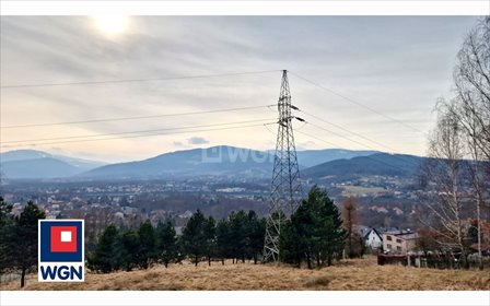Polecam działkę inwestycyjną 46 arów z panoramicznym widokiem na góry działka Wilkowice, Stroma