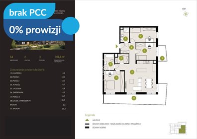 Do sprzedania nowoczesne 4-pokojowe mieszkanie z balkonem i ogródkiem mieszkanie Bydgoszcz, Flisy, Mińska