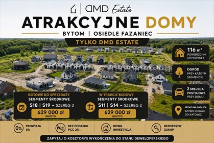 Na sprzedaż nowoczesny dom 116 m² z ogrodem i garażem w Bytomiu dom Bytom, Szombierki