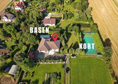 Dom z basenem - amerykański styl - 6 pokoi w Bestwinie dom Bestwina, Wincentego Witosa